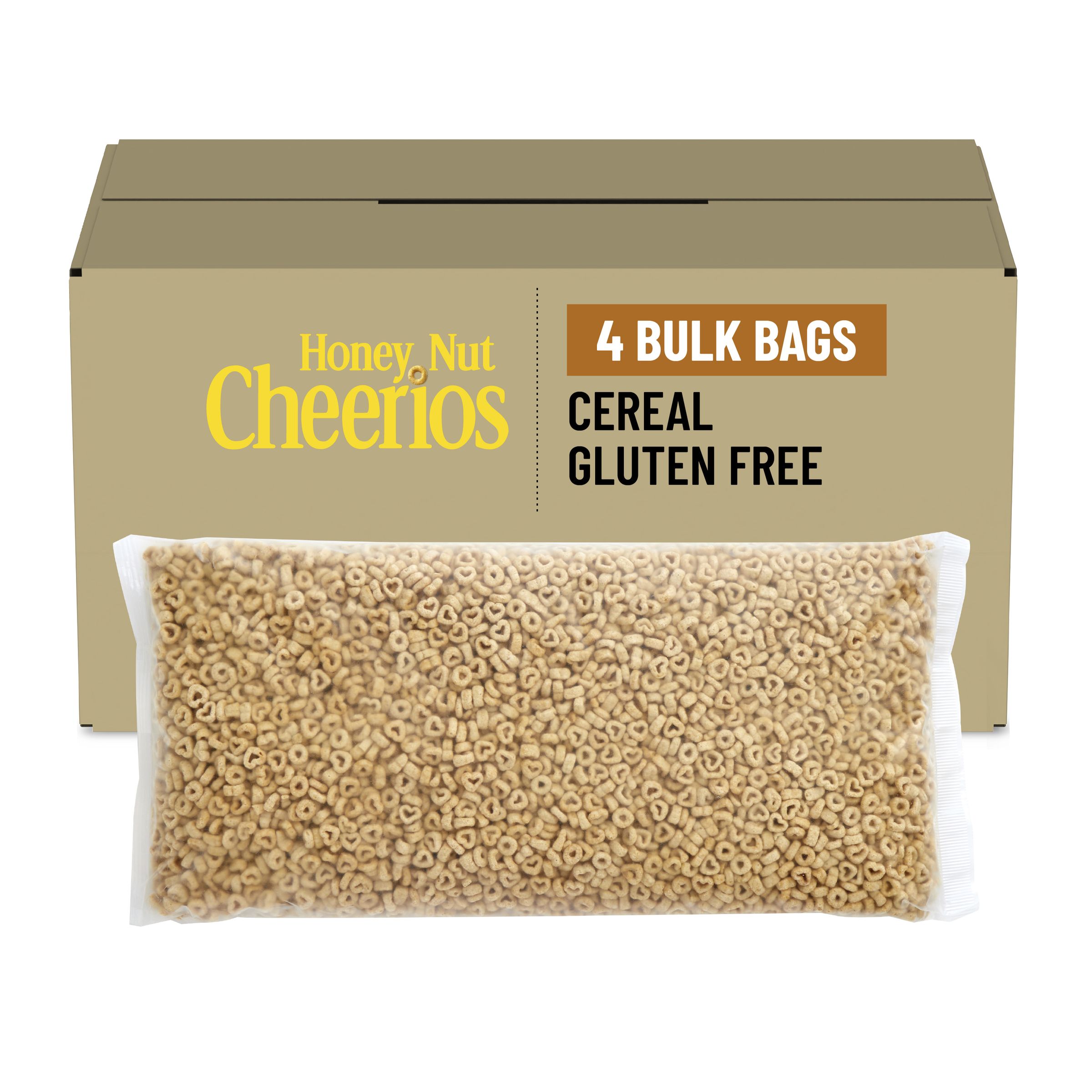  Case Optimized Hero Honey Nut Cheerios Gluten Free Cereal Bulk Bag 4/39 OZ