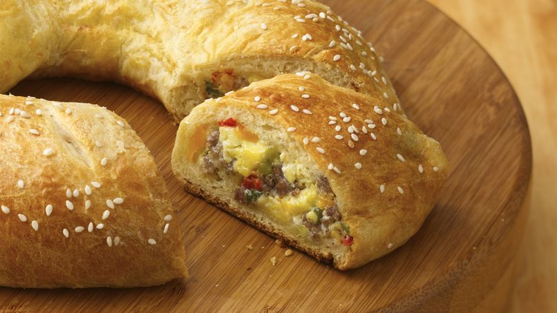 Egg and Sausage Breakfast Ring