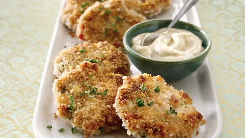 Shrimp Cakes with Wasabi Mayo