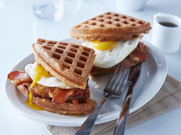 Bourbon Chicken and Waffle 