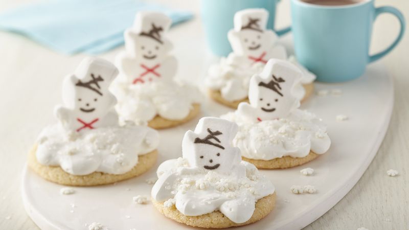Melting PEEPS® Snowmen Cookies