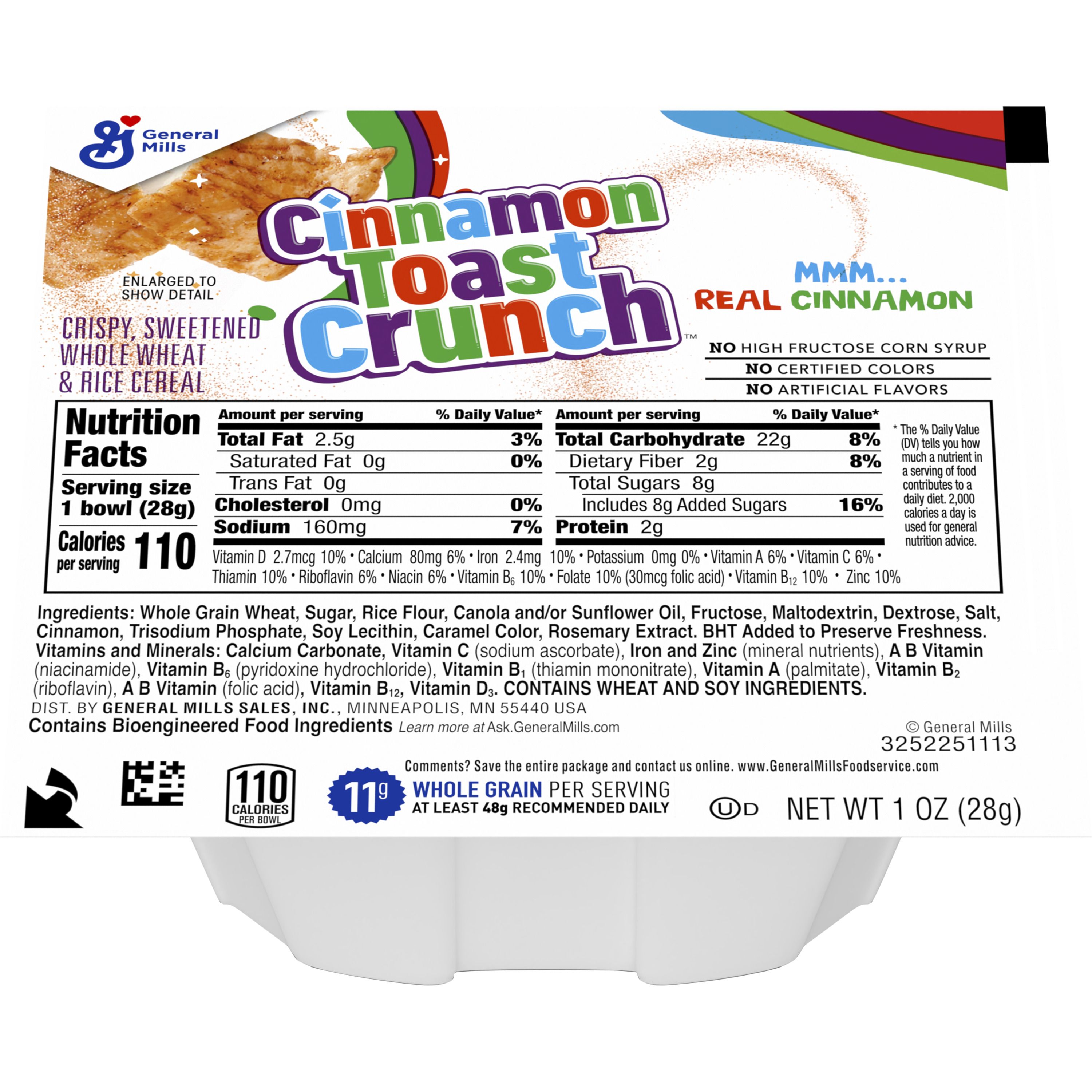 Front - 3D Cinnamon Toast Crunch Cereal Single Serve Bowlpak 96/1 OZ