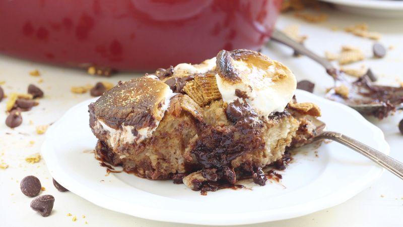 Overnight S’mores French Toast Casserole