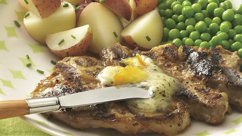 Lamb Chops with Orange Butter