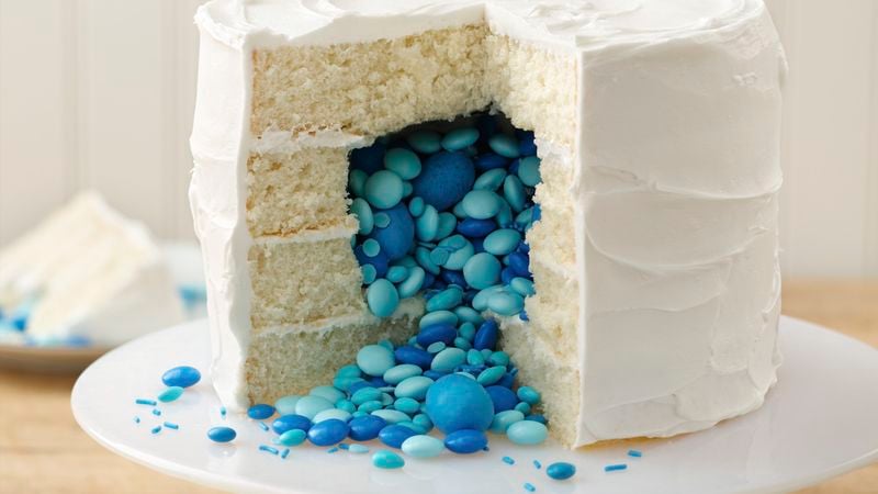 Surprise on the Inside Gender Reveal Cake Recipe 