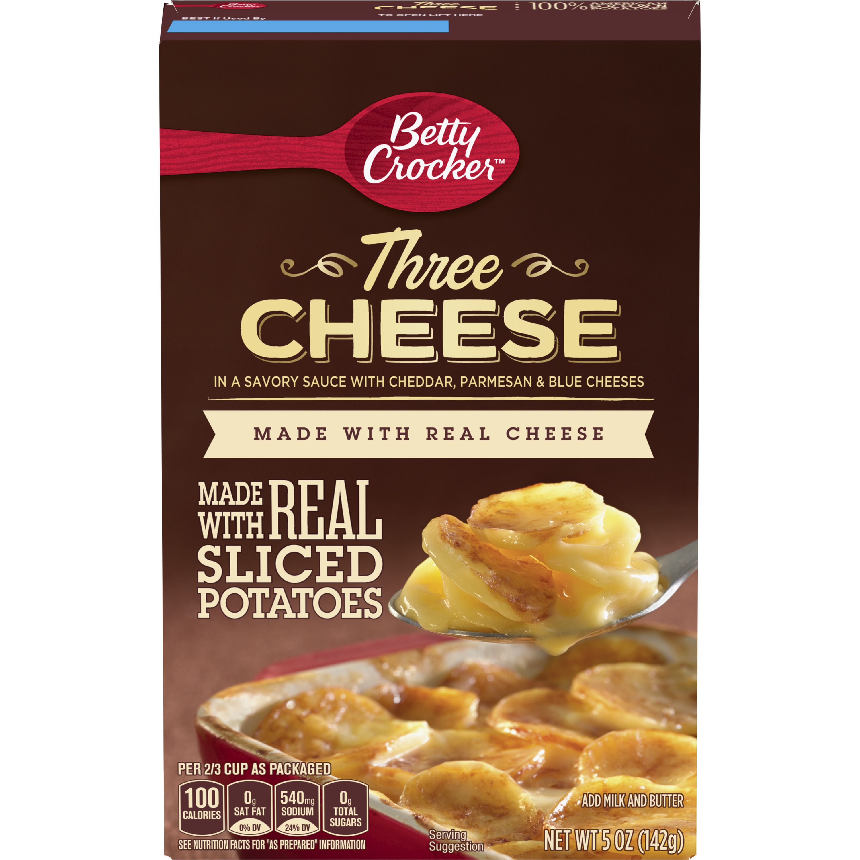 Betty Crocker Three Cheese Casserole Potatoes - Front