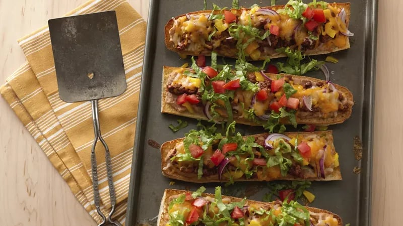 French Bread Taco Pizza