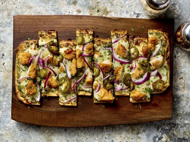 Pesto Chicken Flatbread