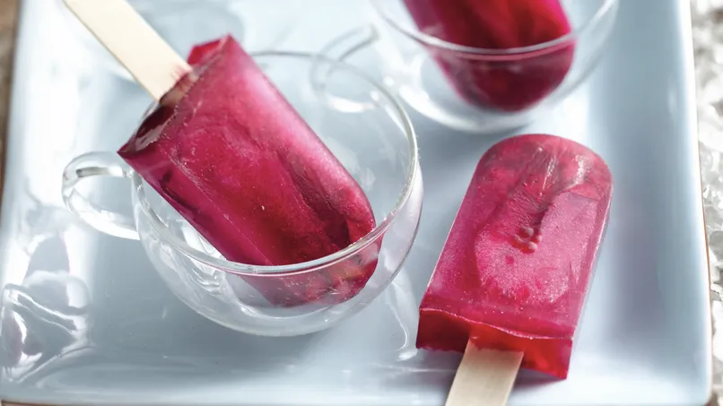 Cherry Hibiscus Tea Paletas