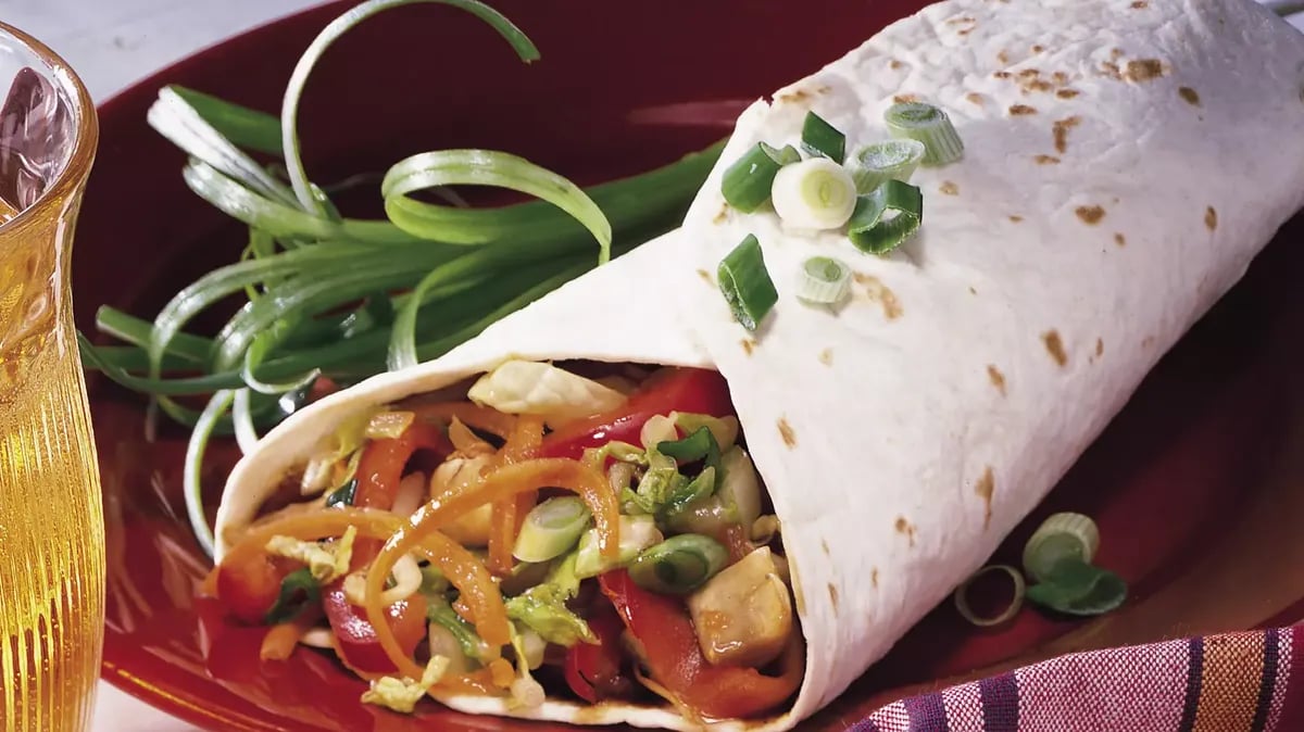 Moo Shu Veggie Wraps