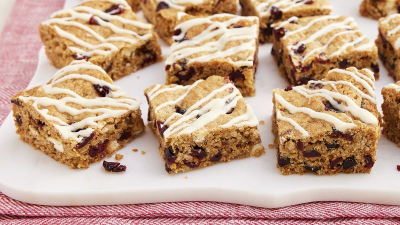 Oatmeal Cranberry White Chocolate Cookie Bars