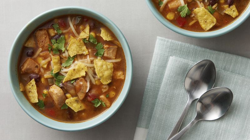 Instant Pot® Cheesy Chicken Taco Soup