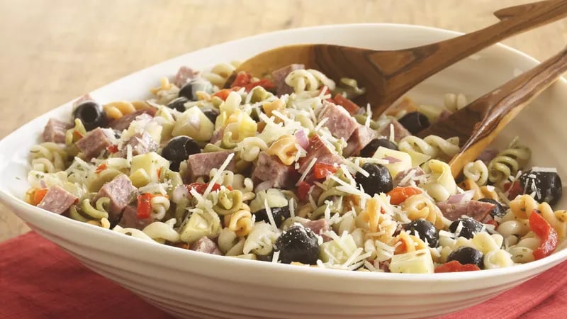 Antipasto Curly Pasta Salad