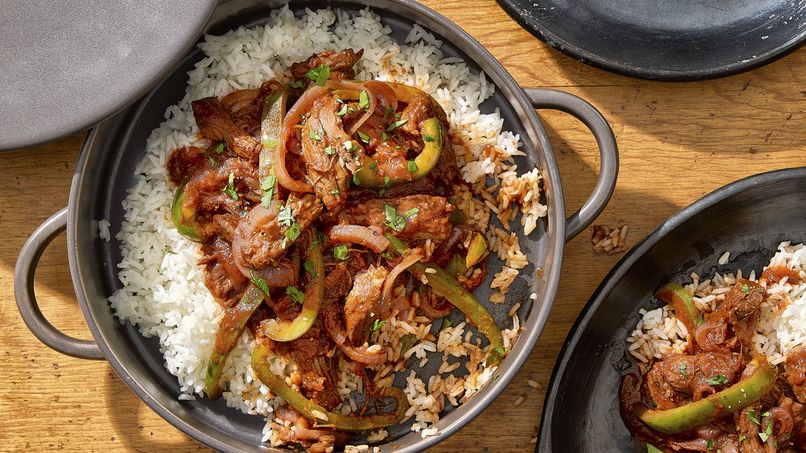 Skirt Steak in Tomato Sauce 