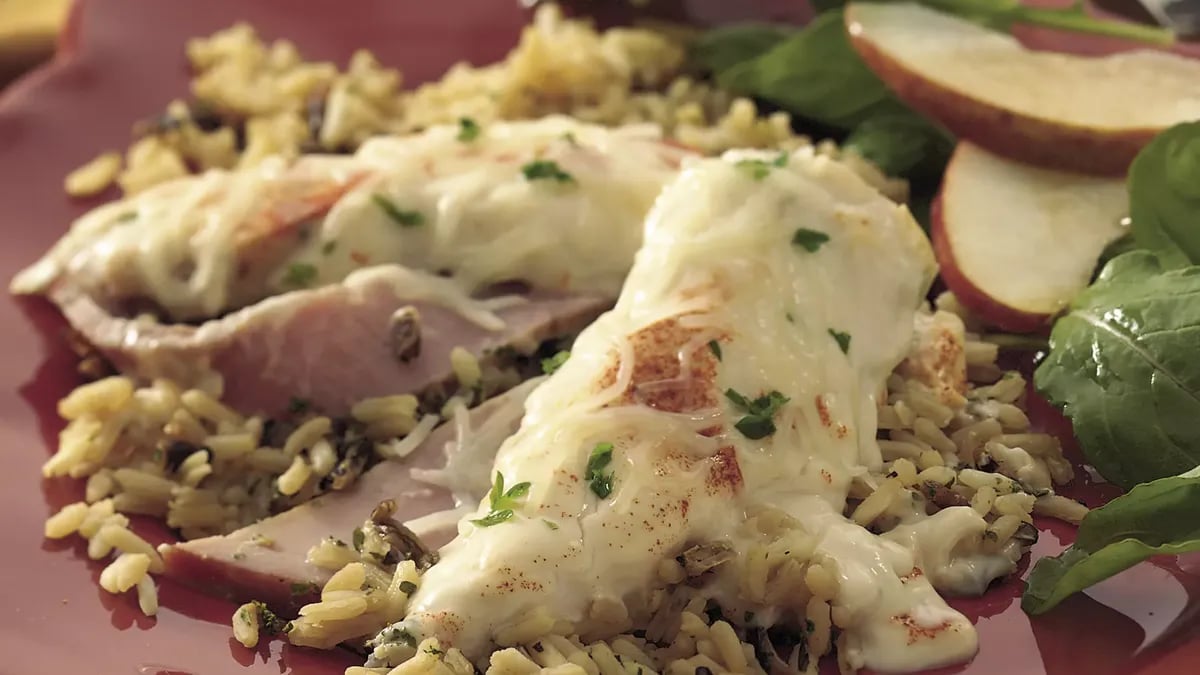 Chicken and Rice Cordon Bleu