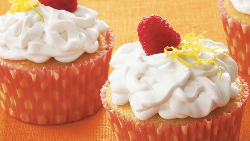 Papa's Cupcakes - Had a request for a new flavor Lemon Raspberry Cupcake.  Lemon cake with Raspberry compote (seedless) filling topped with lemon  buttercream. A nice springy flavor for this cold day!