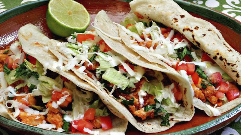 Chipotle Chicken Soft Tacos