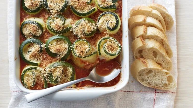 Cheesy Zucchini Lasagna Rolls