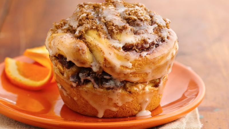 Persian Date-Filled Cinnamon Roll Muffins