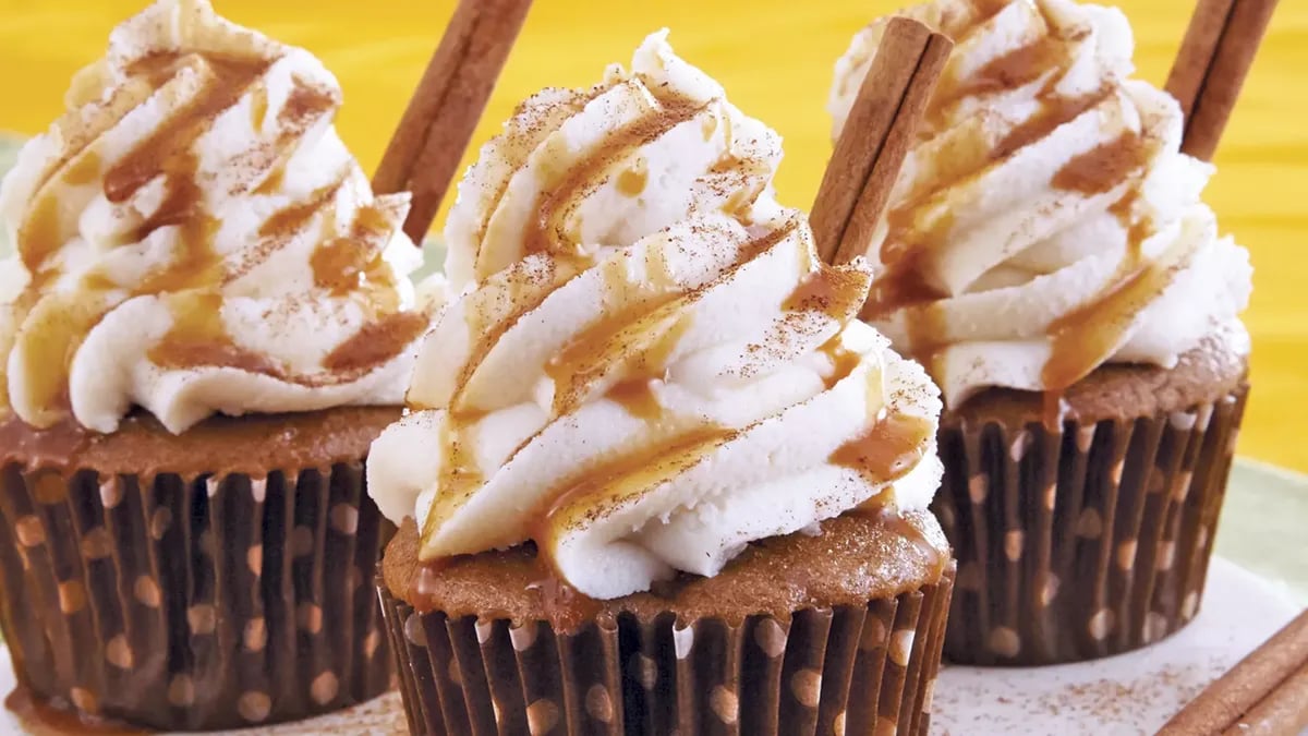 Caramel Apple-Spice Cupcakes