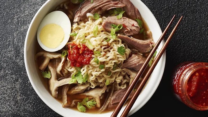 Slow-Cooker Pork Shoulder Ramen