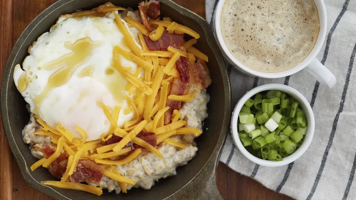 Bacon and Egg Savory Oats