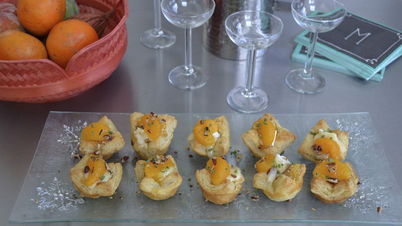 Mandarin Compote and Brie Cups
