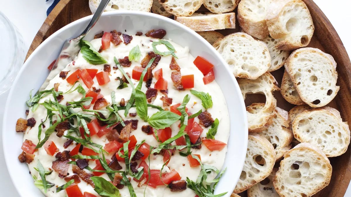 Slow-Cooker Bacon Caprese Dip