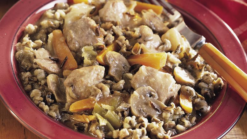 Chicken, Sausage and Cabbage Stew With Wild Rice