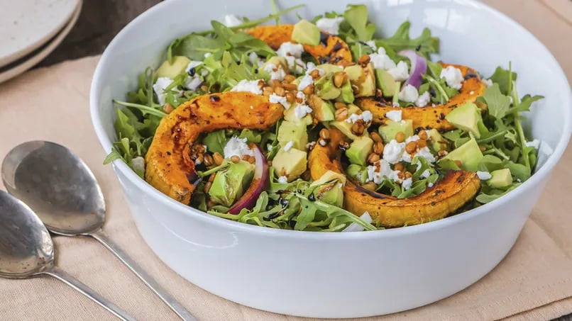 Roasted Pumpkin Salad with Khorasan Wheat