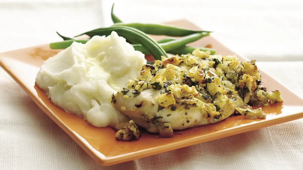 Herbed Mustard-Coated Chicken