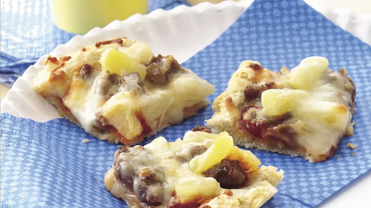 Sausage and Pineapple Pizza