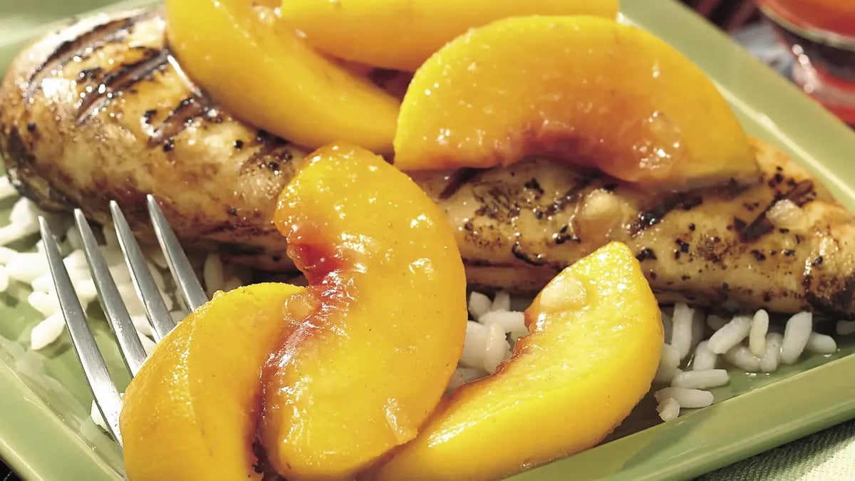 Spiced Fried Peaches