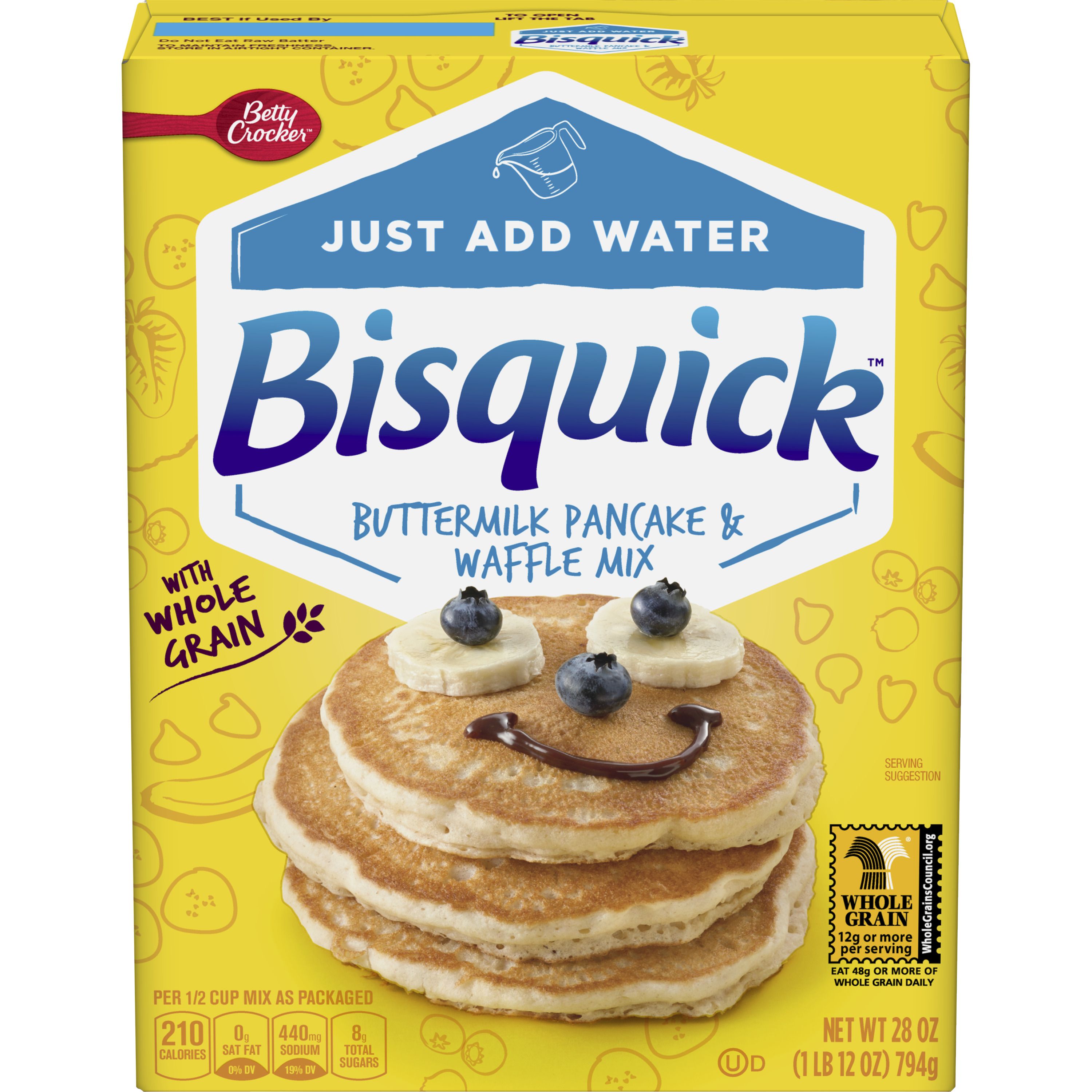 Bisquick™ Simply Buttermilk with Whole Grain Pancake & Waffle Mix - Front