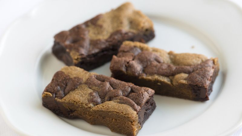 Double Chocolate and Gingerbread Cookie Bars