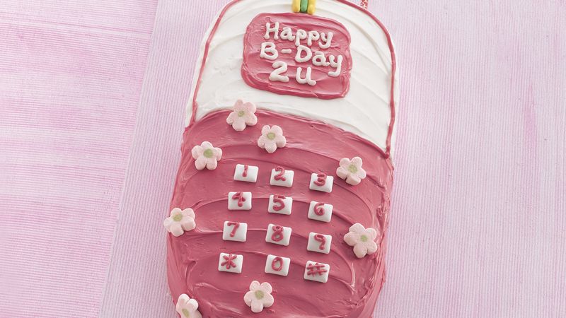 Happy Birthday Cell Phone Cake