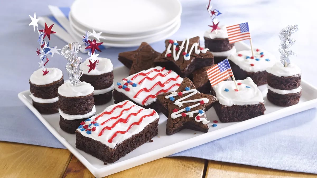 4th of July Brownies