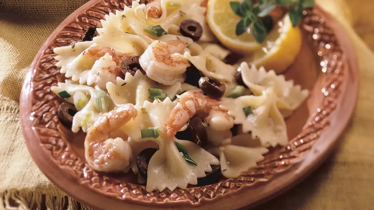 Mediterranean Shrimp and Bow Ties