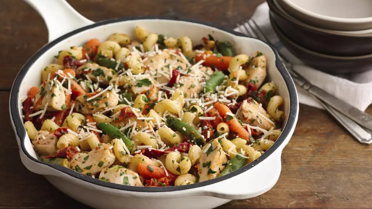 Asiago Chicken and Cavatappi