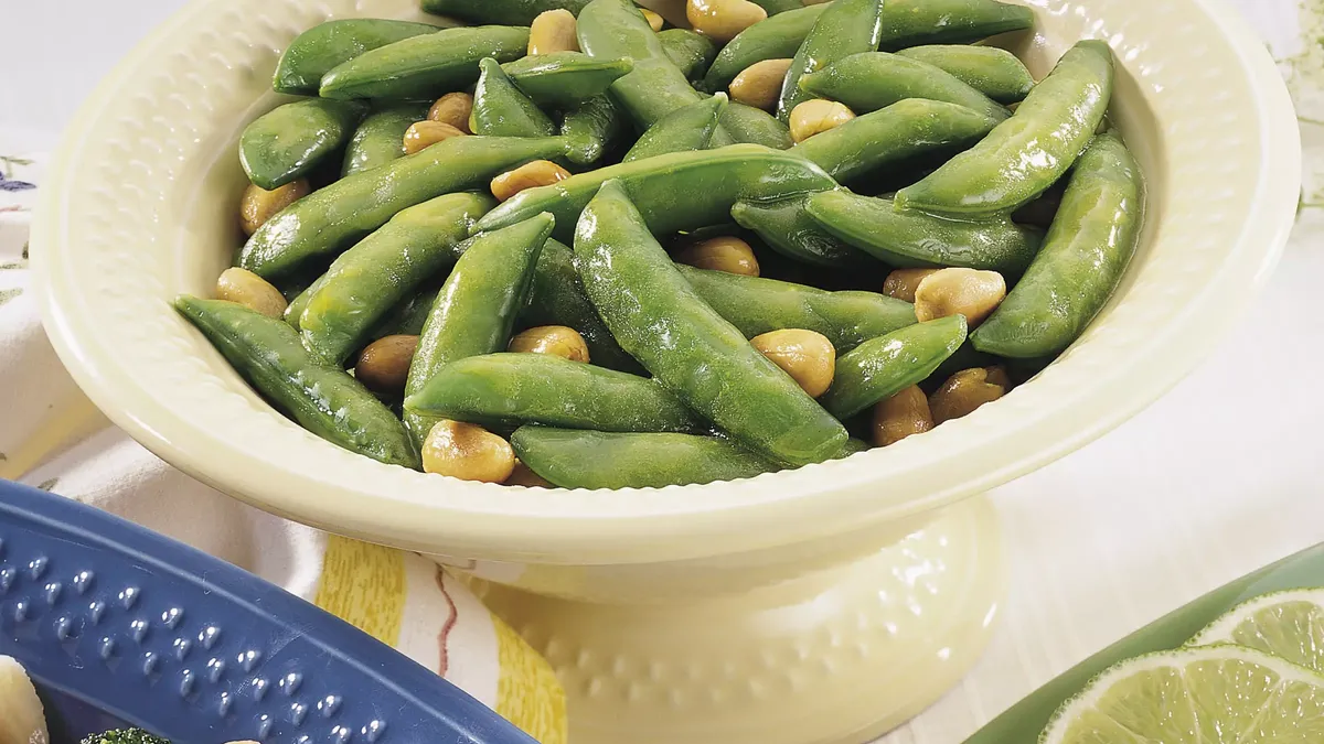 Honey-Nut Snap Peas