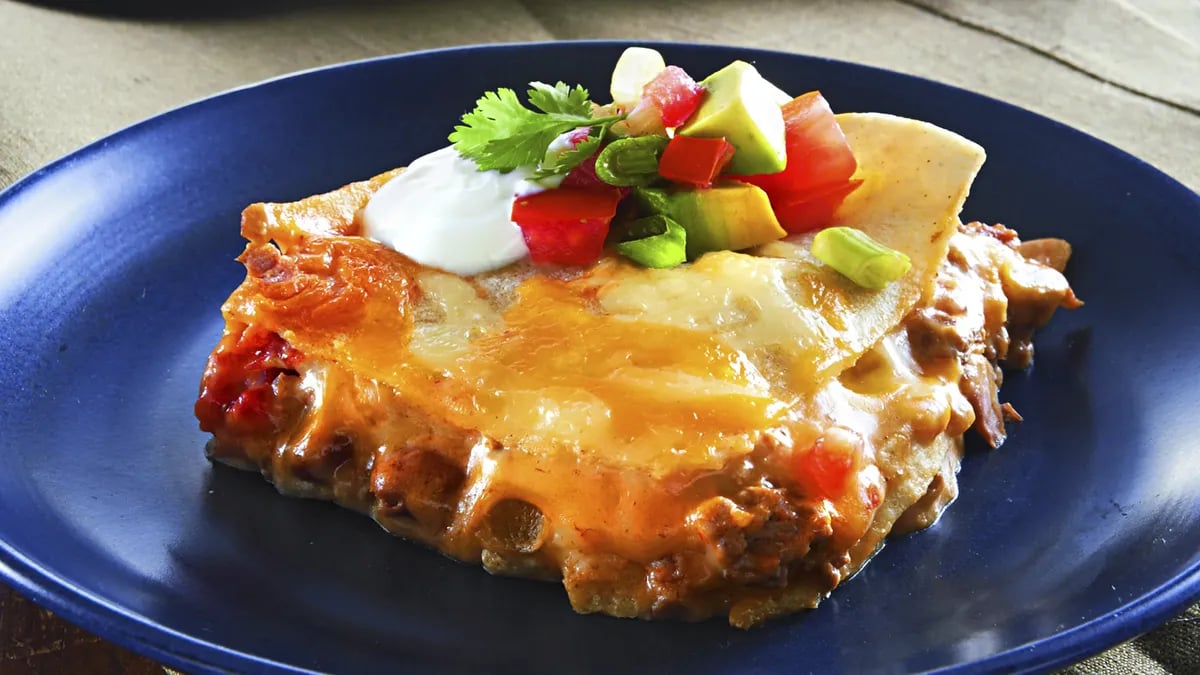 Cheesy Layered Mexican Bake