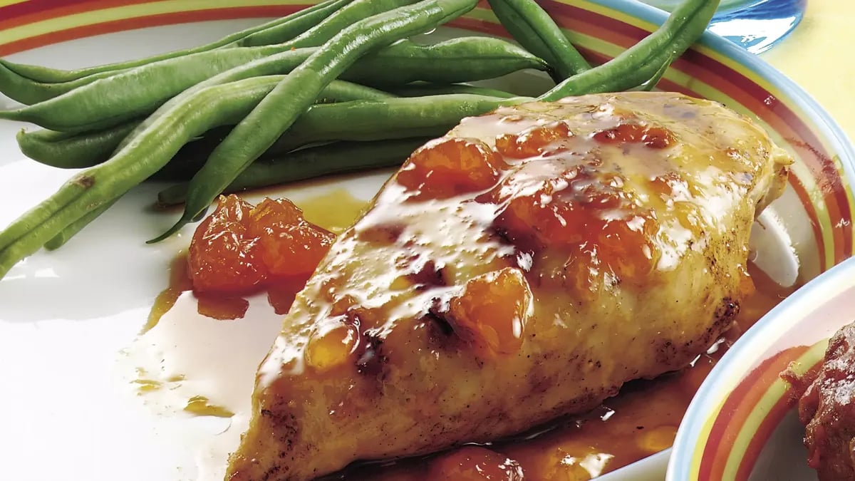 Apricot-Glazed Chicken Breasts