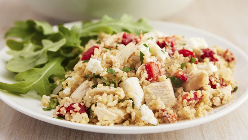 Chicken with Roasted Peppers and Couscous