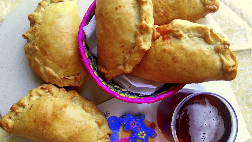 Beer Batter Empanadas with Ham and Cheese