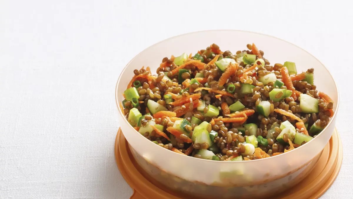 Sesame-Wheat Berry Salad