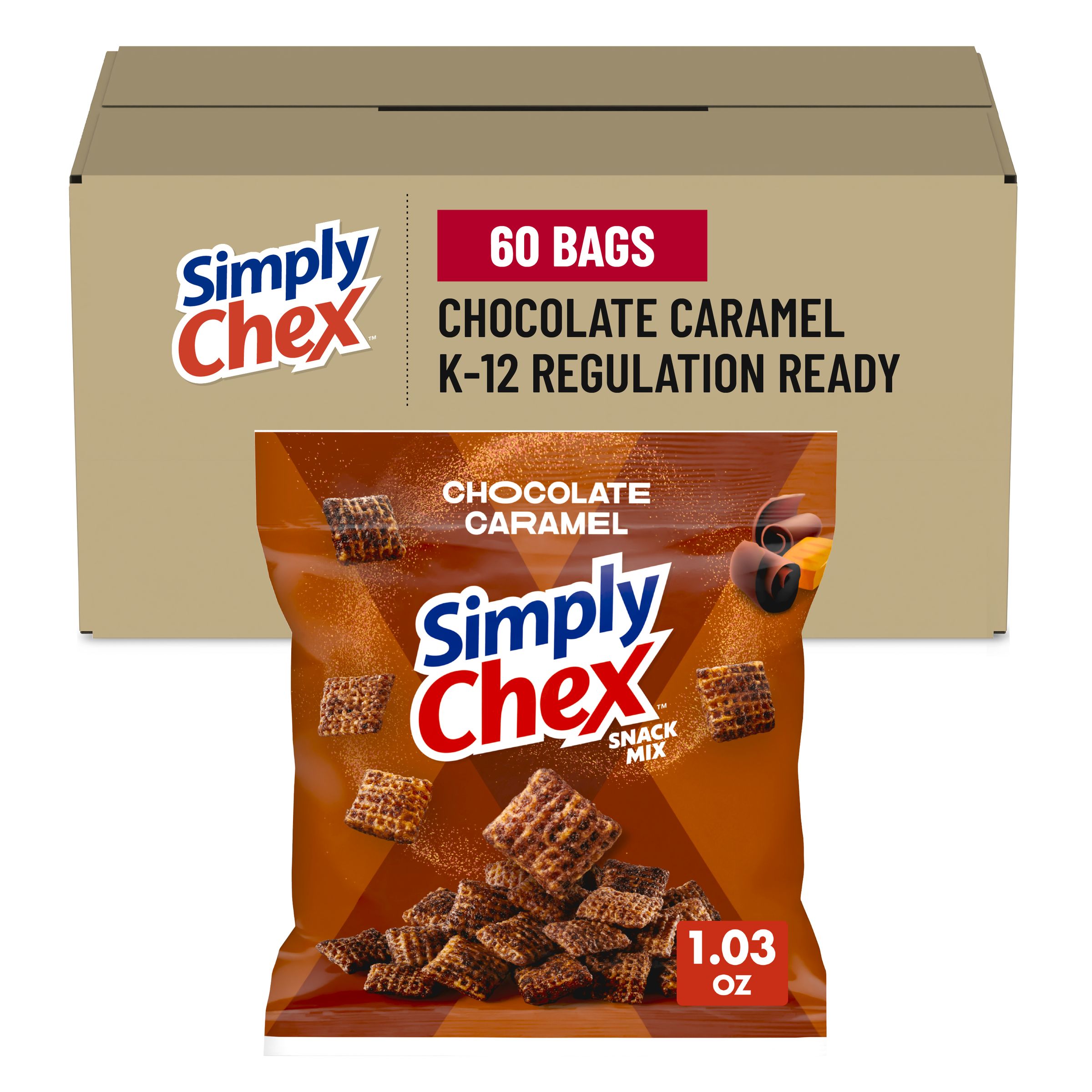 Chex Mix™ Simply Chex™ Snack Mix Single Serve Chocolate Caramel Chex Mix™ Simply Chex™ Snack Mix Single Serve Chocolate Caramel