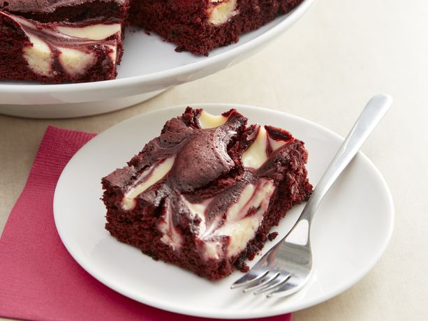 Red Velvet Swirl Brownies