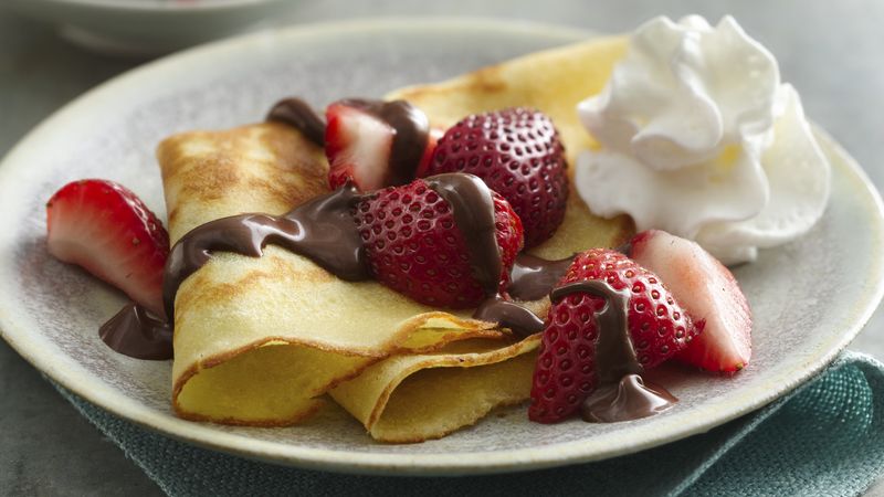 Strawberries and Chocolate Sugar Cookie Crepes