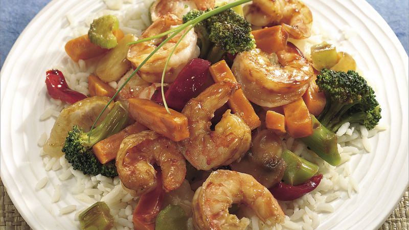 Shrimp and Vegetables Recipe - BettyCrocker.com