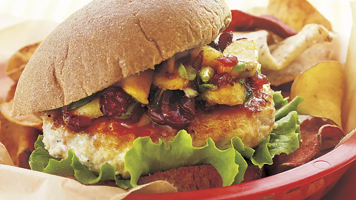 Turkey Burgers with Chutney